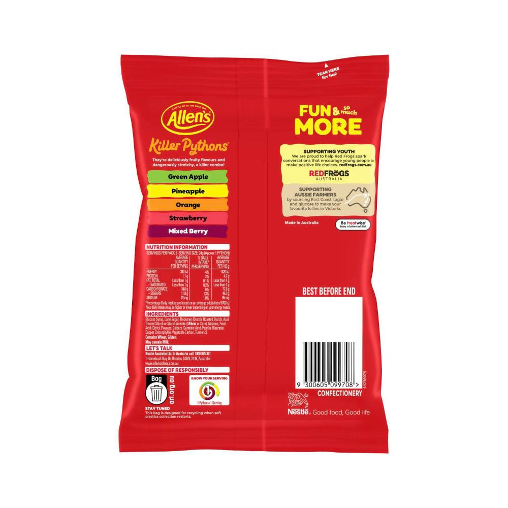 Allen's Lollies Killer Pythons | 192g