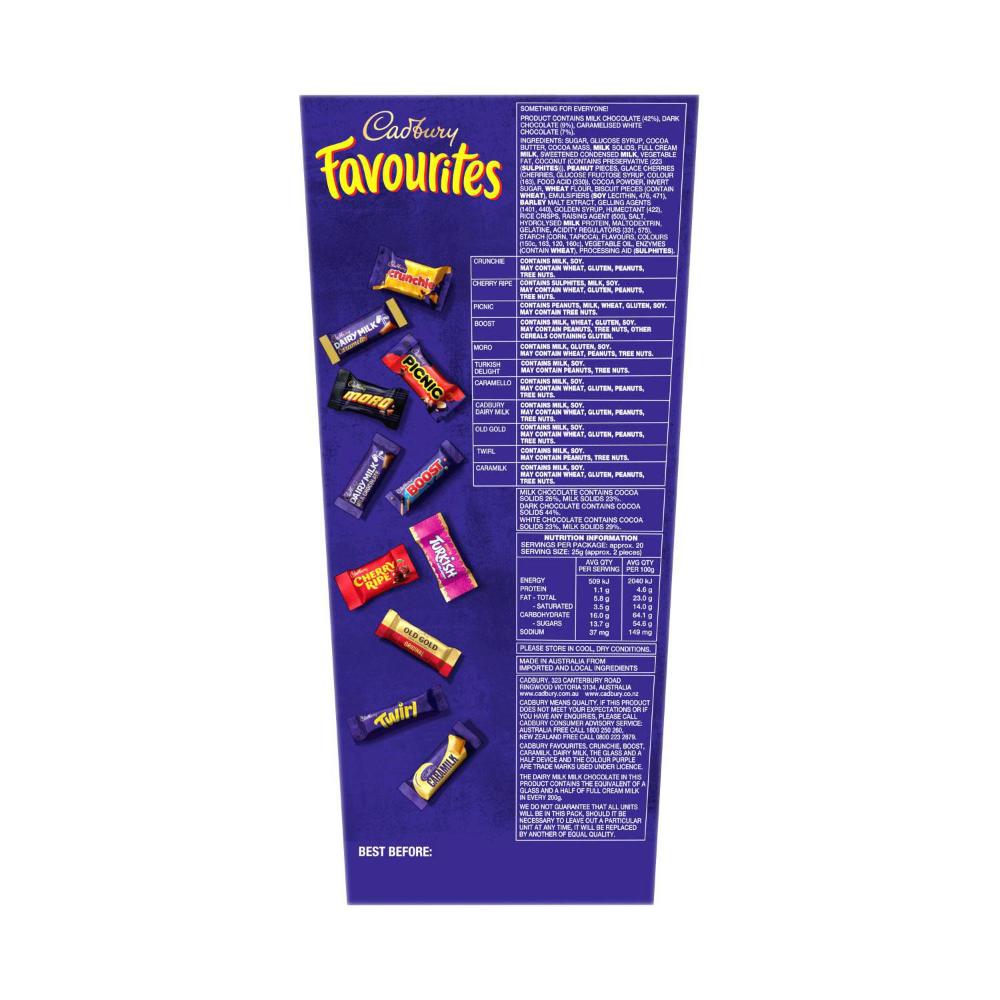 Cadbury Favourites Chocolate Box | 520g