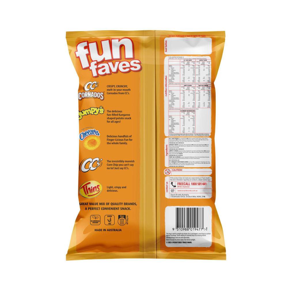 Fun Faves Variety Chips Multipack 18 Pack | 324g