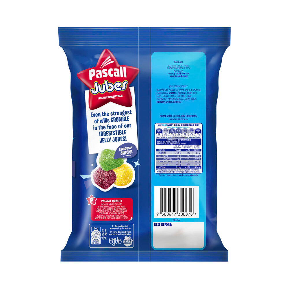 Pascall Jubes Lollies | 300g