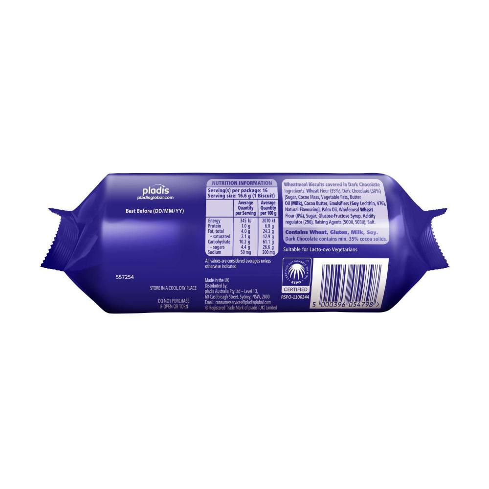 McVitie's Digestives Dark Chocolate Biscuits | 266g