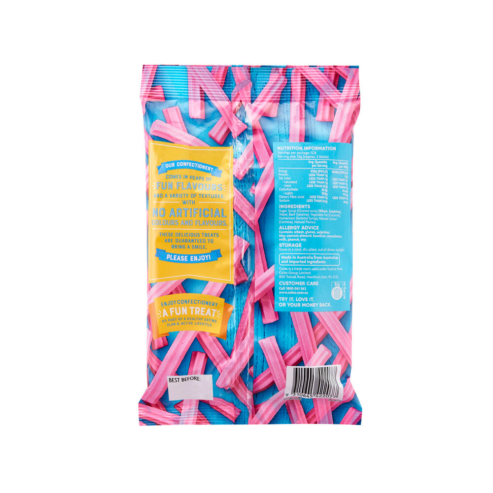 Coles Musk Sticks | Pink Musk Flavored Candy (320g)