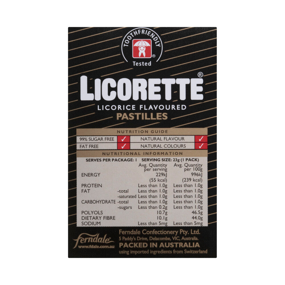 Licorette Licorice Pastilles | 25g
