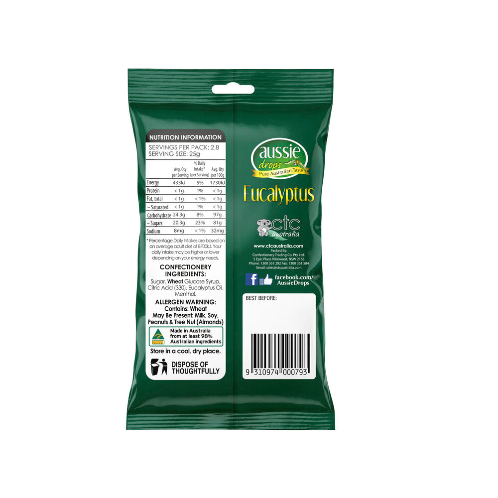 Aussie Drops Eucalyptus | 70g