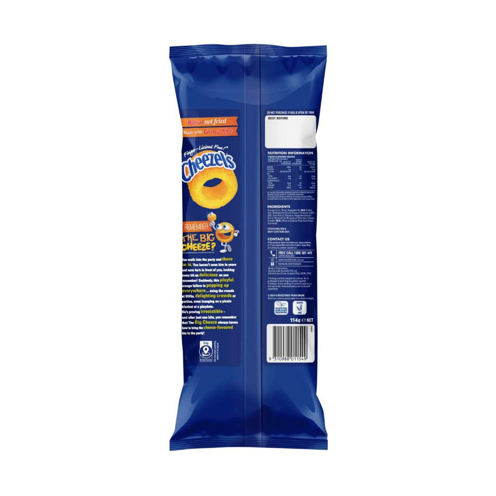 Cheezels Cheese Chips Multipack | 6 Pack | 114g