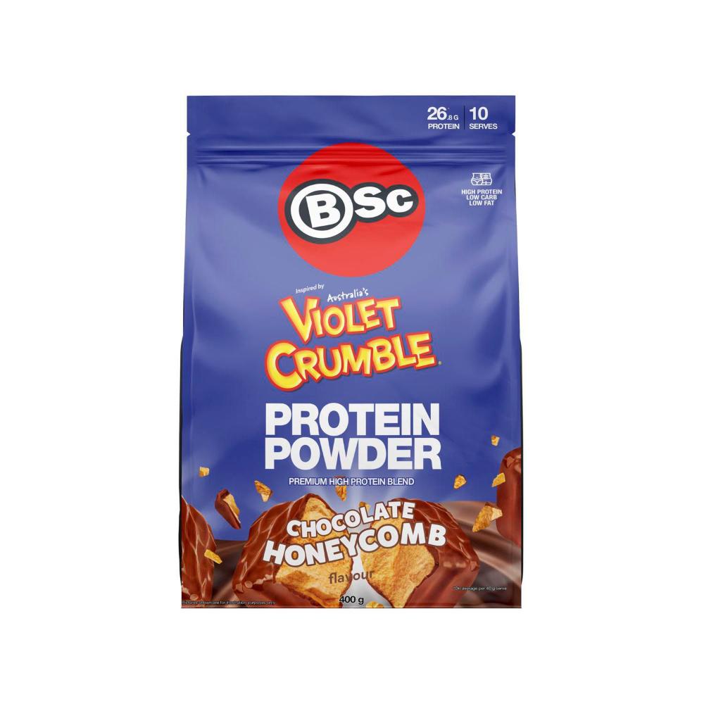 BSc Violet Crumble Protein Powder | Chocolate Honeycomb Flavor | 400g