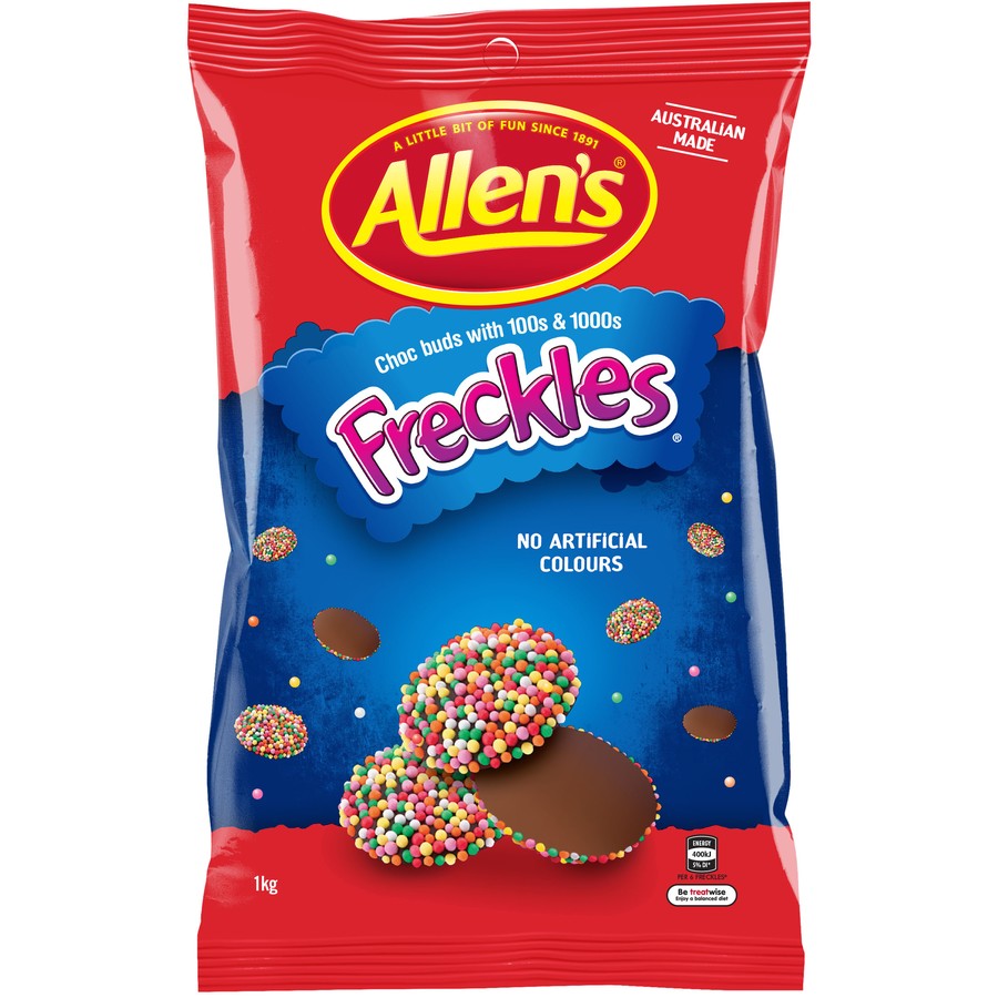 Allen's Freckles Milk Choc Bag | 1kg
