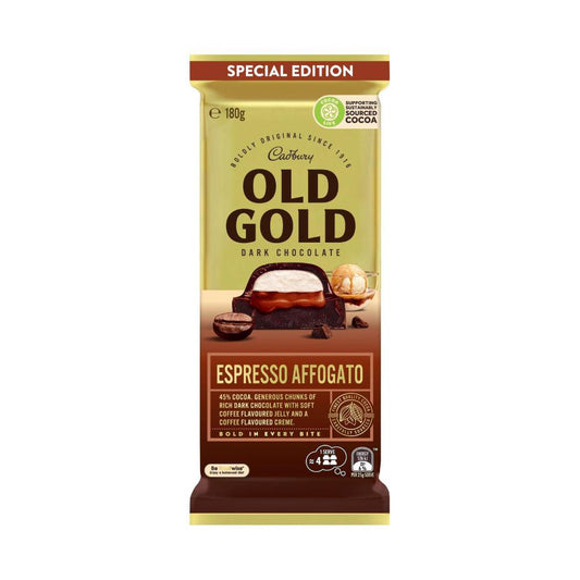 Cadbury Old Gold Espresso Affogato Dark Chocolate Block | 180g