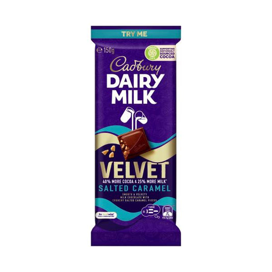 Cadbury Velvet Salted Caramel Chocolate Block | 150g