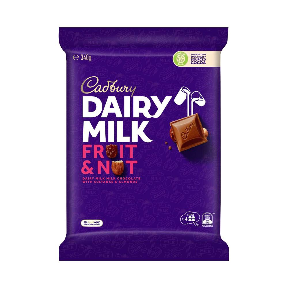 Cadbury Dairy Milk Fruit & Nut Giant Chocolate Block | 340g