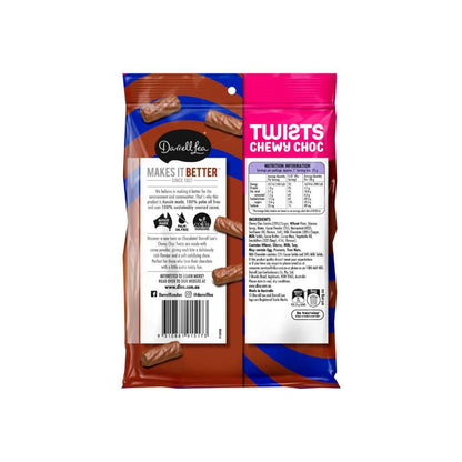 Darrell Lea Choc Chewy Twist – Chocolate Chews (180g)