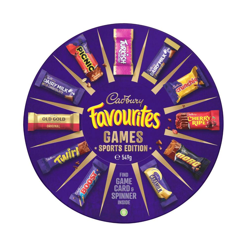 Cadbury Favourites Games Sports Edition Tin | 549g
