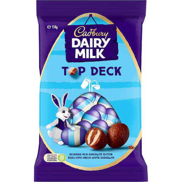 Cadbury Top Deck Chocolate Easter Eggs | 114g