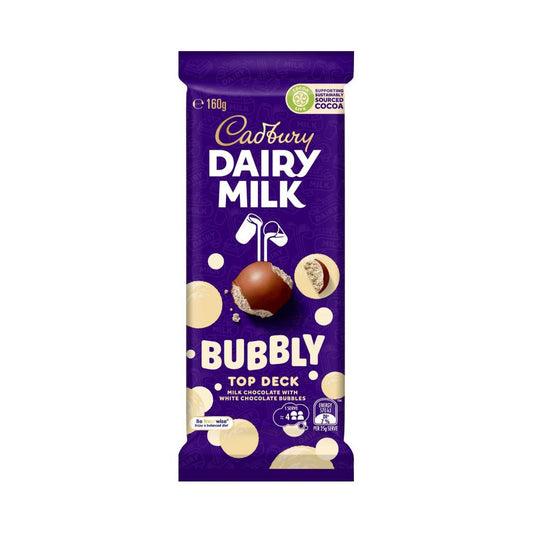 Cadbury Bubbly Top Deck Chocolate Block | 160g