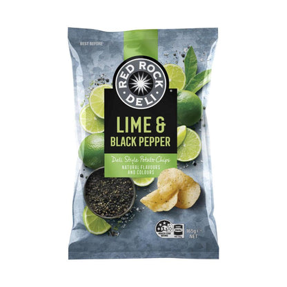 Red Rock Deli Potato Chips Lime & Pepper | 165g