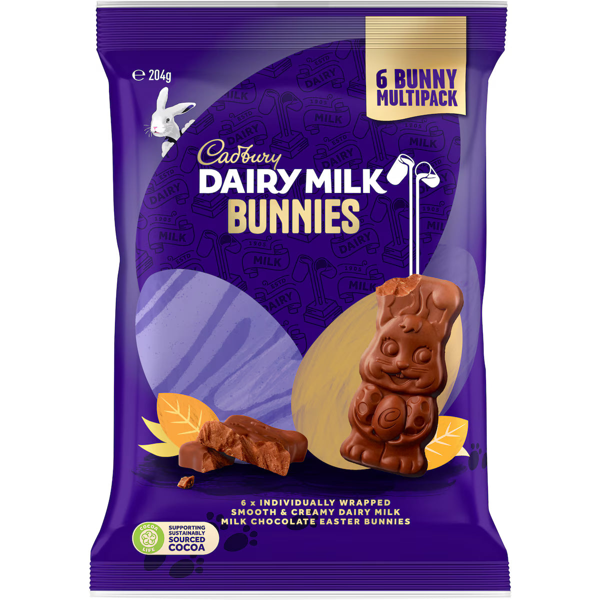 Cadbury Dairy Milk Bunnies | Chocolate Easter Bunny Sharepack | 204g