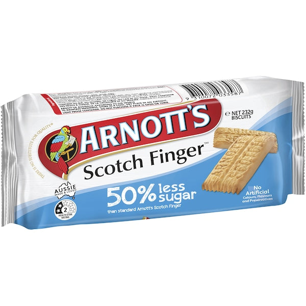 Arnott's 50% Less Sugar Scotch Finger Biscuits | 232g