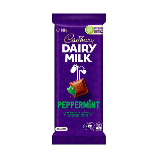Cadbury Peppermint Milk Chocolate Block | 180g