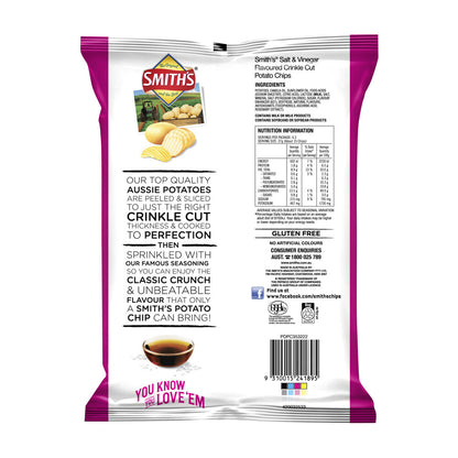Smith's Crinkle Cut Salt & Vinegar Potato Chips | 170g
