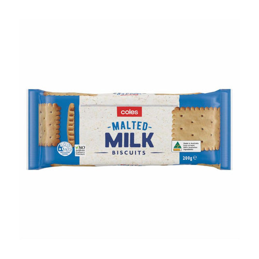 Coles Malted Milk Biscuits | 200g