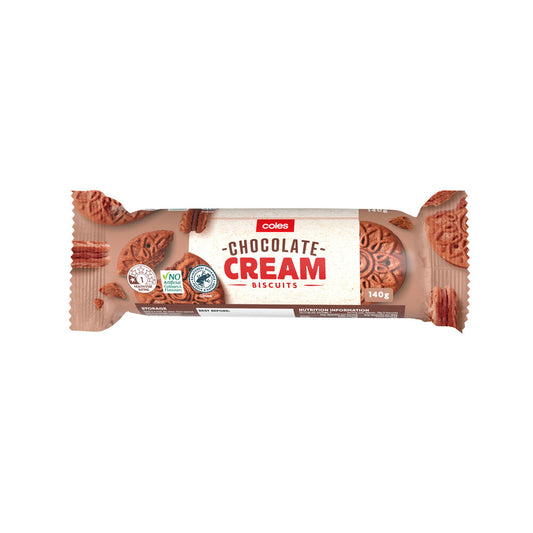 Coles Chocolate Cream Biscuits | 140g