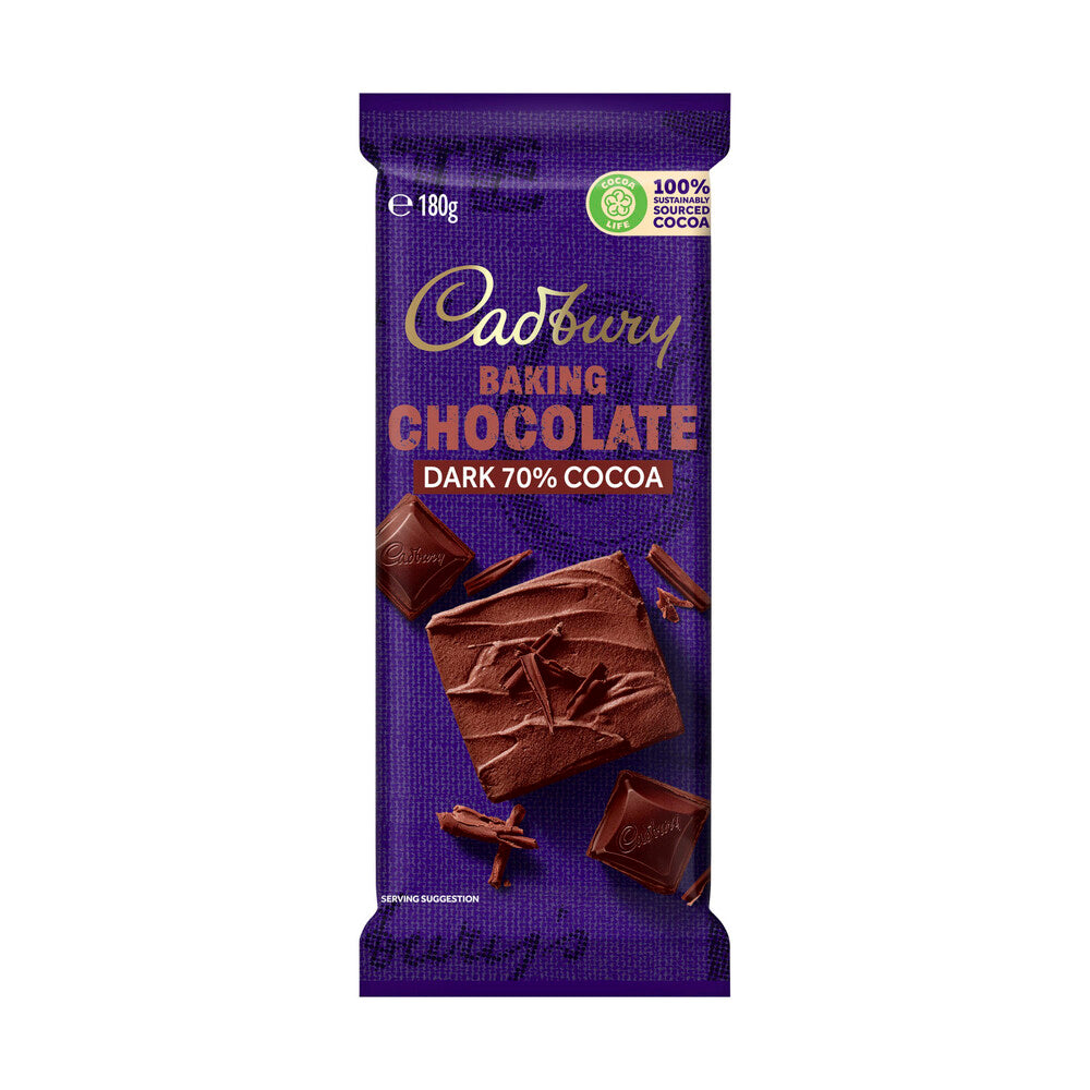 Cadbury Baking Chocolate Dark 70% Cocoa | 180g