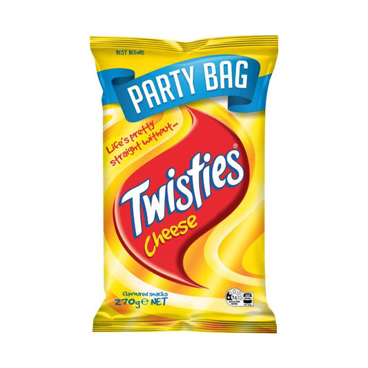 Twisties Cheese Chips | Party Size Bag Sharepack | 270g