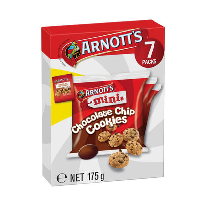 Arnott's Mini Choc Chip Cookies 7 Pack | 175g