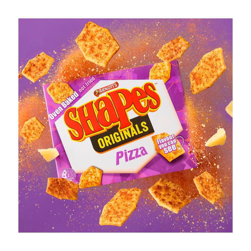 Arnott's Shapes Cracker Biscuits Original Pizza Multipack 8 Pack | 200g