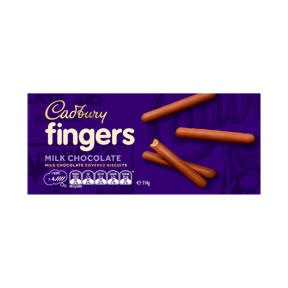 Cadbury Fingers Milk Chocolate Biscuits | 114g