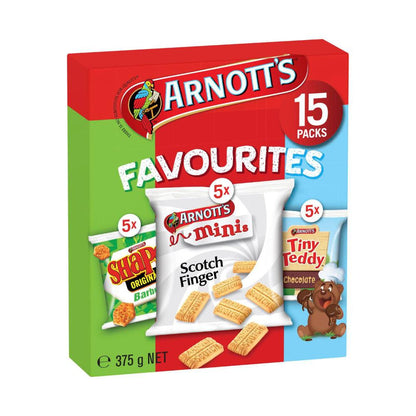 Arnott's Favourites Multipack Biscuit Variety Box | 15 Pack (375g)