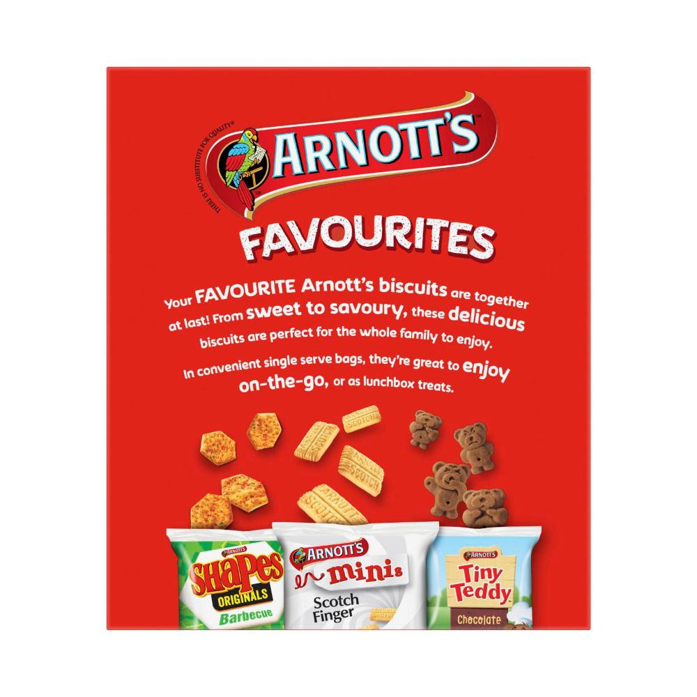 Arnott's Favourites Multipack Biscuit Variety Box | 15 Pack (375g)