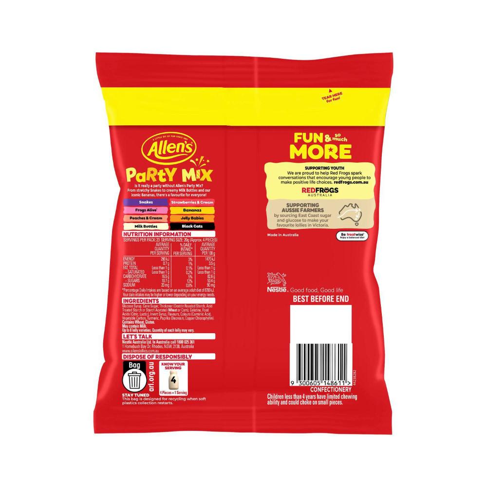 Allen's Party Mix – Gummy & Chewy Candy Variety Bag (470g)