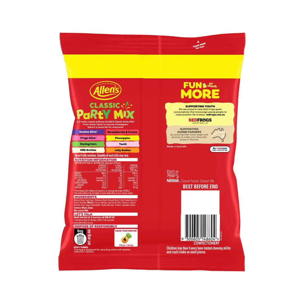 Allen’s Classic Party Mix – Chewy & Gummy Candy Variety Bag (470g)