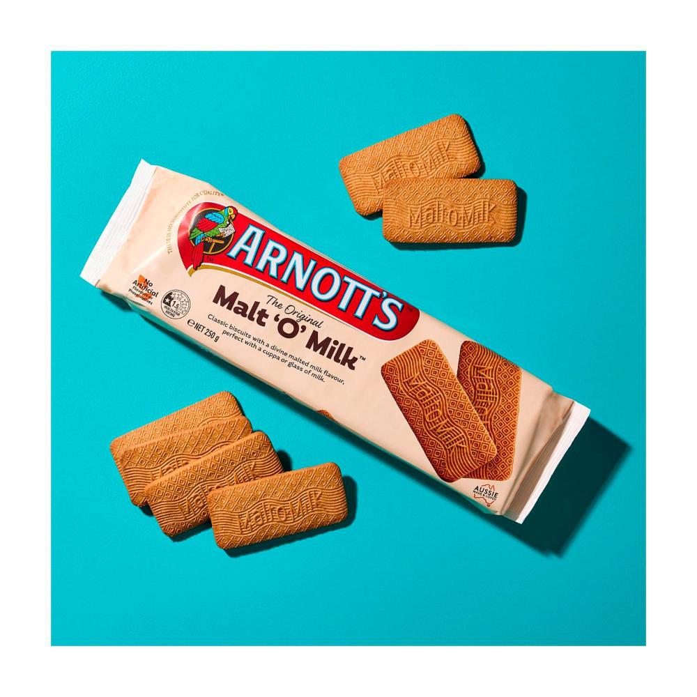 Arnott's Malt 'O' Milk Biscuits | Malted Milk Biscuits | 250g