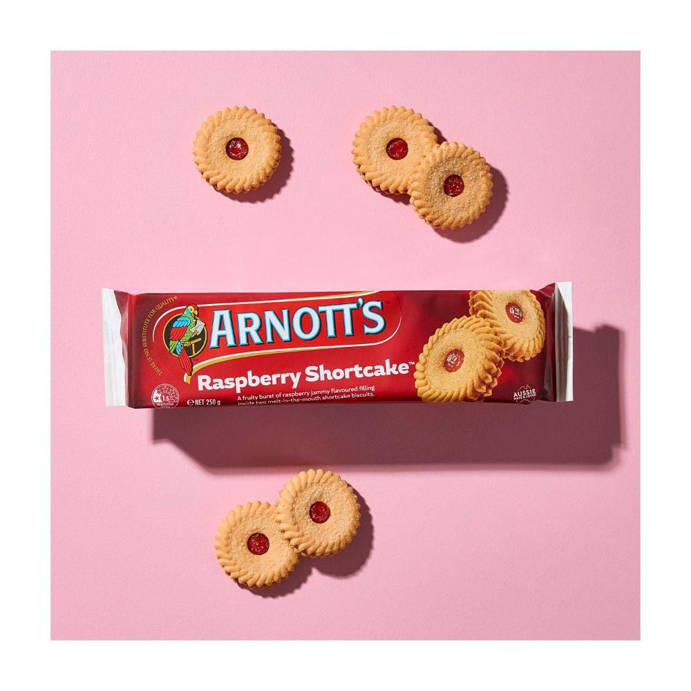 Arnott's Raspberry Shortcake Biscuits | 250g