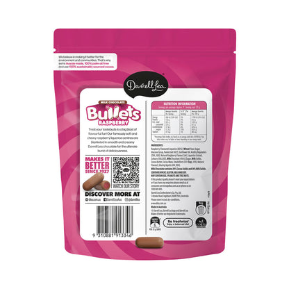 Darrell Lea Milk Chocolate Raspberry Bullets – 204g