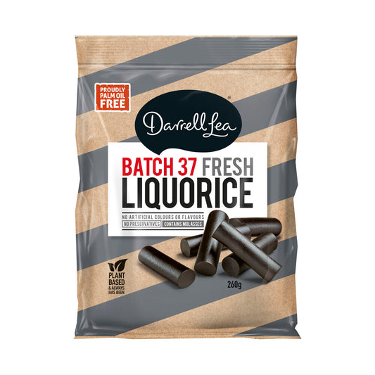 Darrell Lea Batch 37 Fresh Liquorice – Soft Black Licorice | 260g