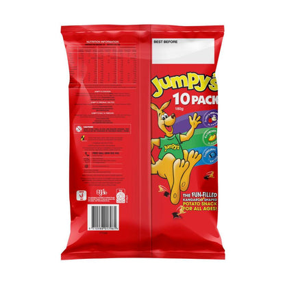Jumpy's 3D Kangaroo-Shaped Chips | Variety Flavored Multipack 10 Bags | 180g
