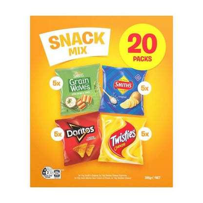 Smiths Snack Mix Chip Variety Multipack 20 Pack | 395g