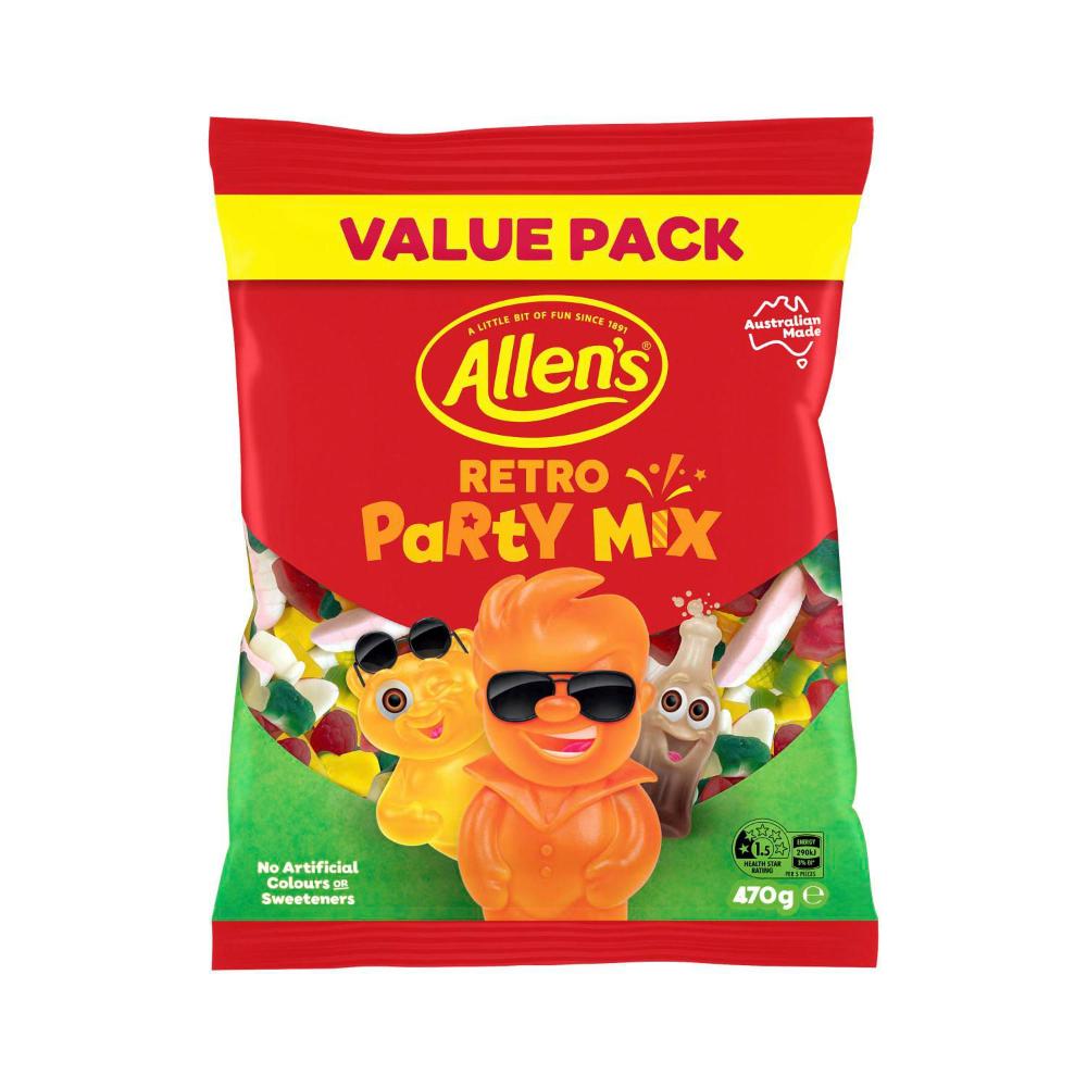 Allen’s Retro Party Mix – Nostalgic Candy Variety Bag (470g)