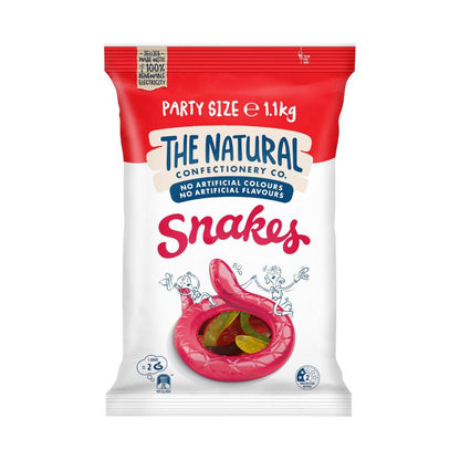 The Natural Confectionery Co. Snakes – 1.1kg Party Bag
