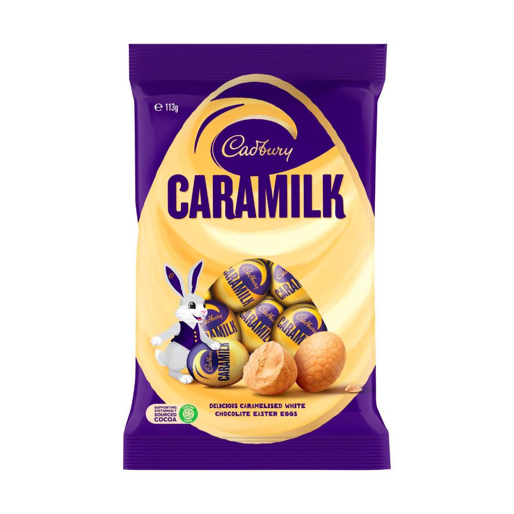 Cadbury Caramilk Eggs Bag | Caramelized White Chocolate Easter Eggs | 113g