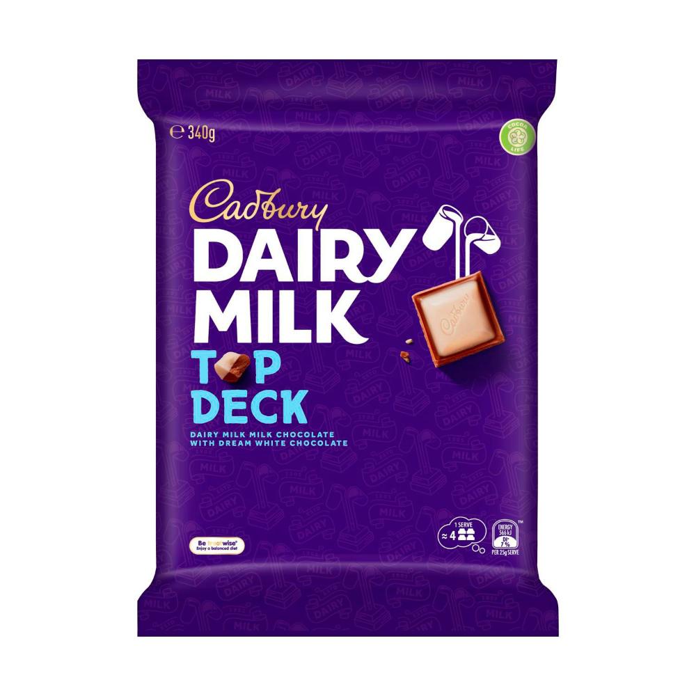 Giant Cadbury Dairy Milk Top Deck Chocolate Block | 340g