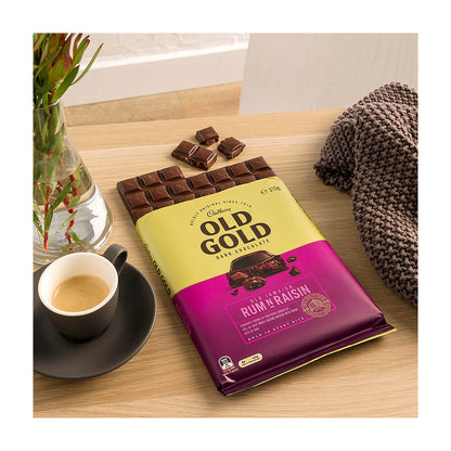 Cadbury Old Gold Rum & Raisin Dark Chocolate Block | 315g