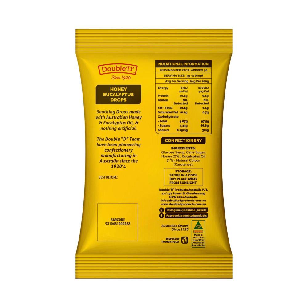 Double D Honey Eucalyptus Drops | 150g