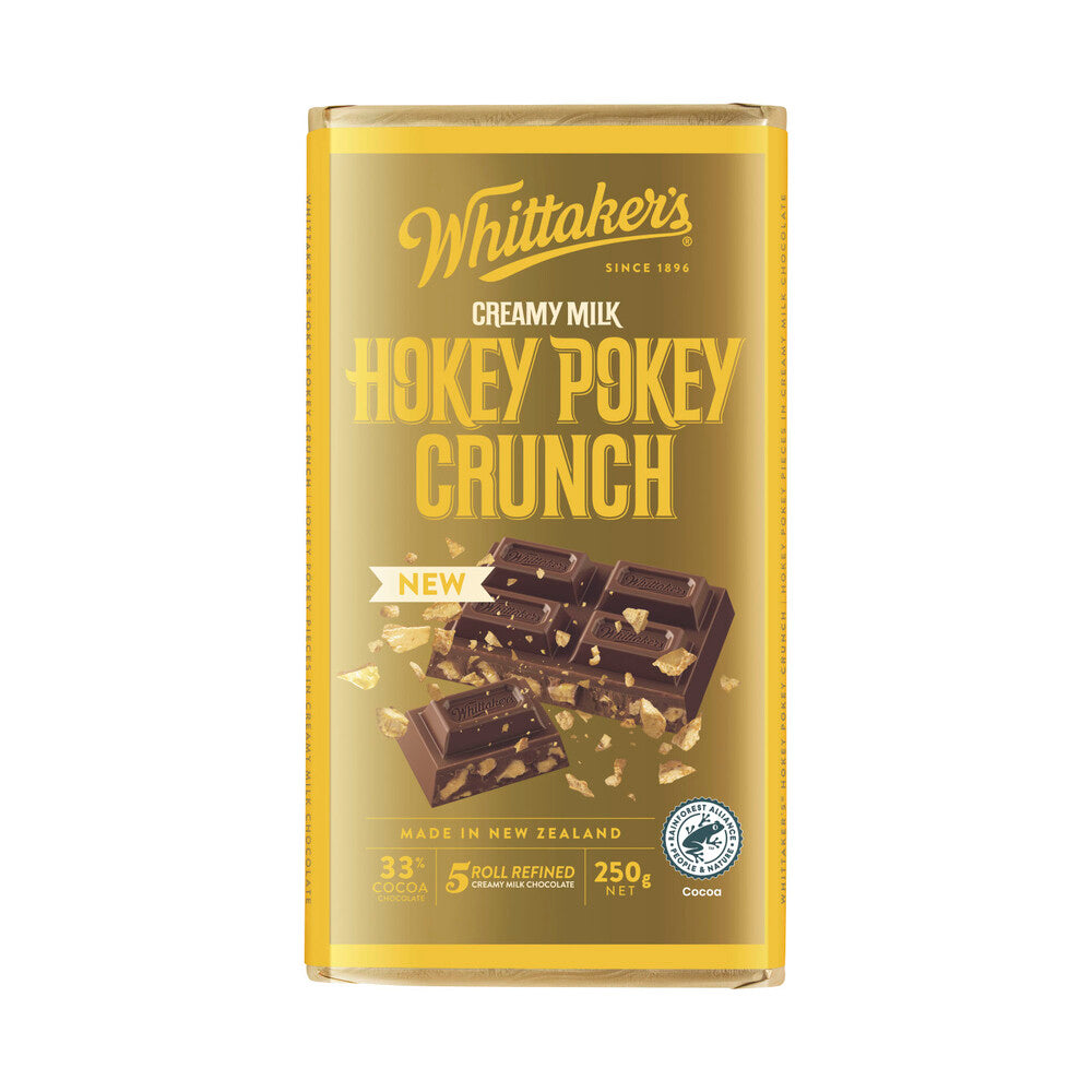 Whittaker's Hokey Pokey Crunch Milk Chocolate Block | 250g