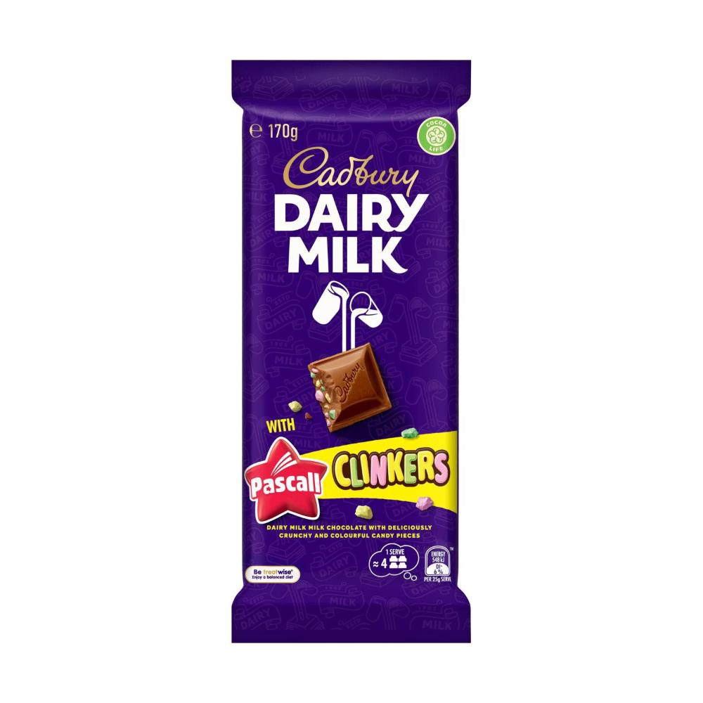 Pascall Cadbury Clinkers Chocolate Block | 180g
