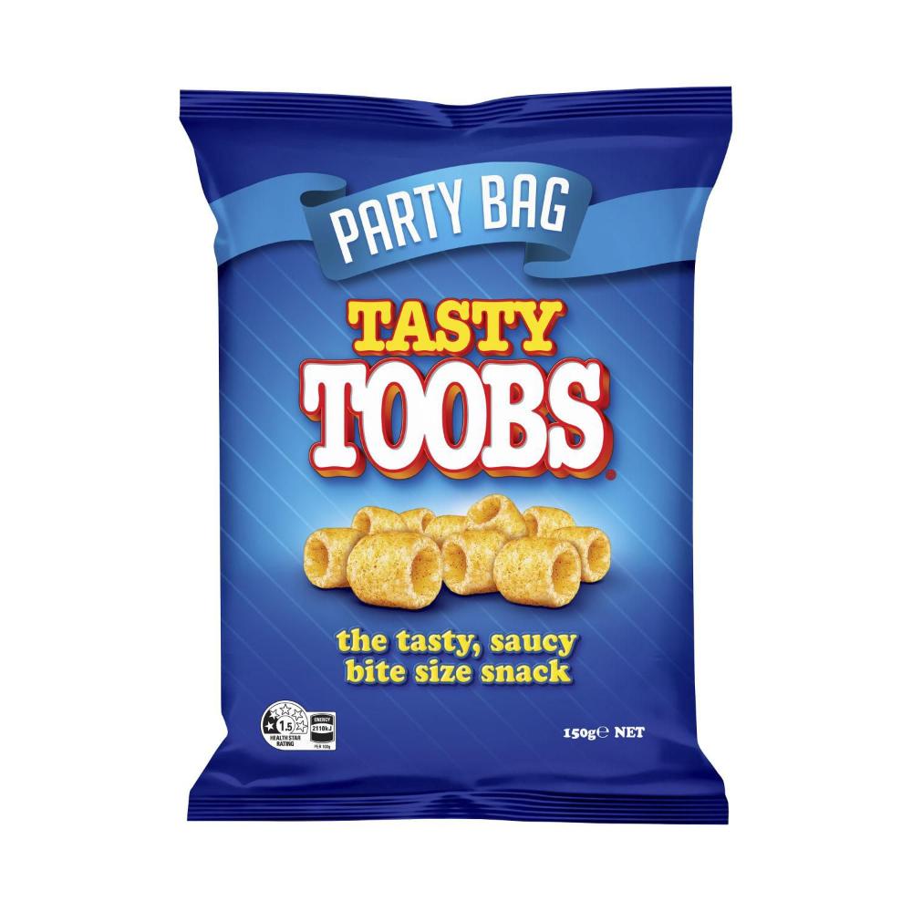 Tasty Toobs Tangy Puff Chips Share Pack | 150g – Australian Snacks