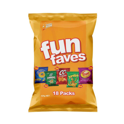 Fun Faves Variety Chips Multipack 18 Pack | 324g